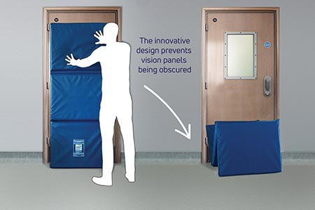 Collapsible mattress facilitates inspections
